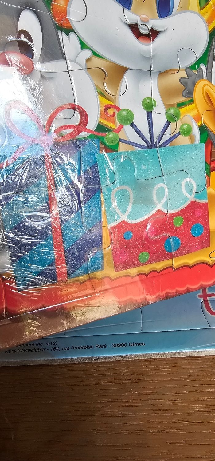 Puzzle Noël Looney tunes titi Taz 49 pièces neuf - photo numéro 3