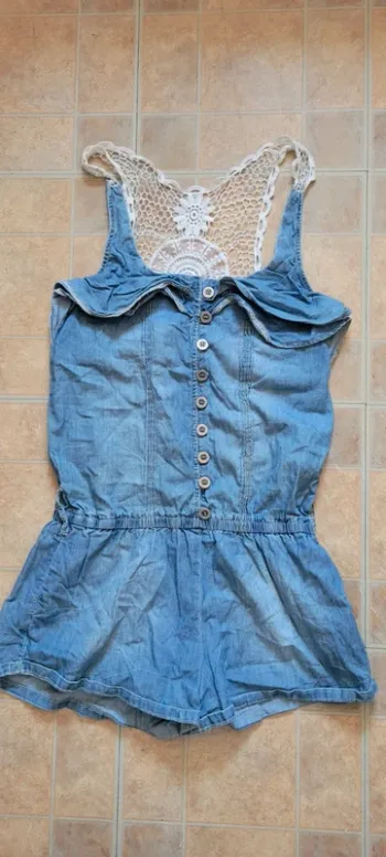 Combi short jeans