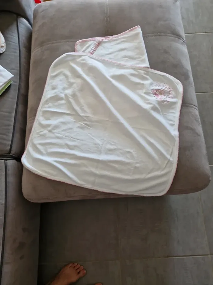 Lot de 3 langes bébé fille - photo numéro 5