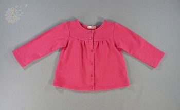 Gilet sweat molleton rose foncé Du Pareil Au Même 18 mois 81 cm fille