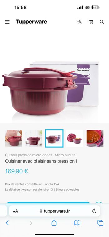 Cuiseur pression Tupperware