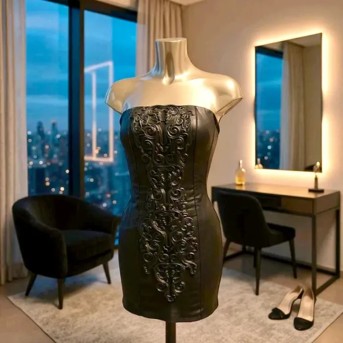 Elegante vestido corto de fiesta