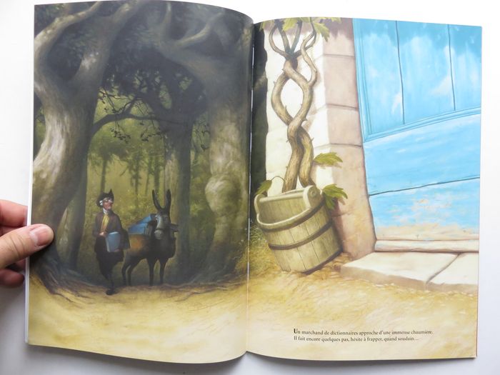 Album jeunesse 4-8 ans : Le géant, la fillette et le dictionnaire. (L'école des loisirs) - photo numéro 2