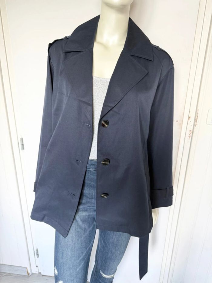 Trench court ONLY – Taille L – bleu marine – Neuf avec étiquette - photo numéro 10