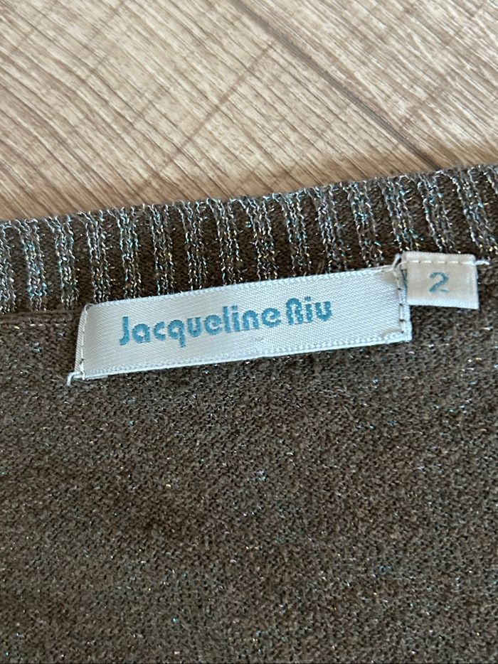 Pull léger pailleté à manches longues Jacqueline Riu taille 2 TBE - photo numéro 9
