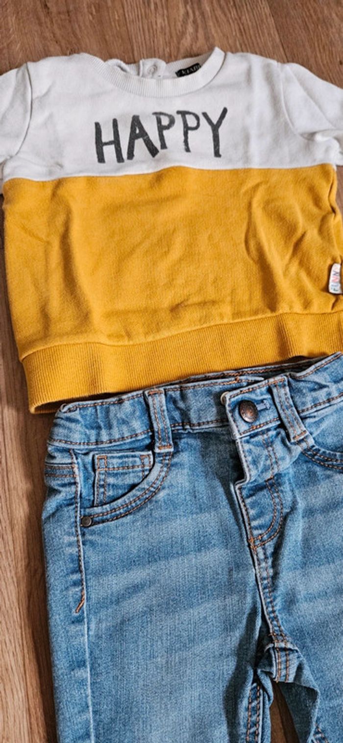 Ensemble pull et jean garçon happy - photo numéro 2