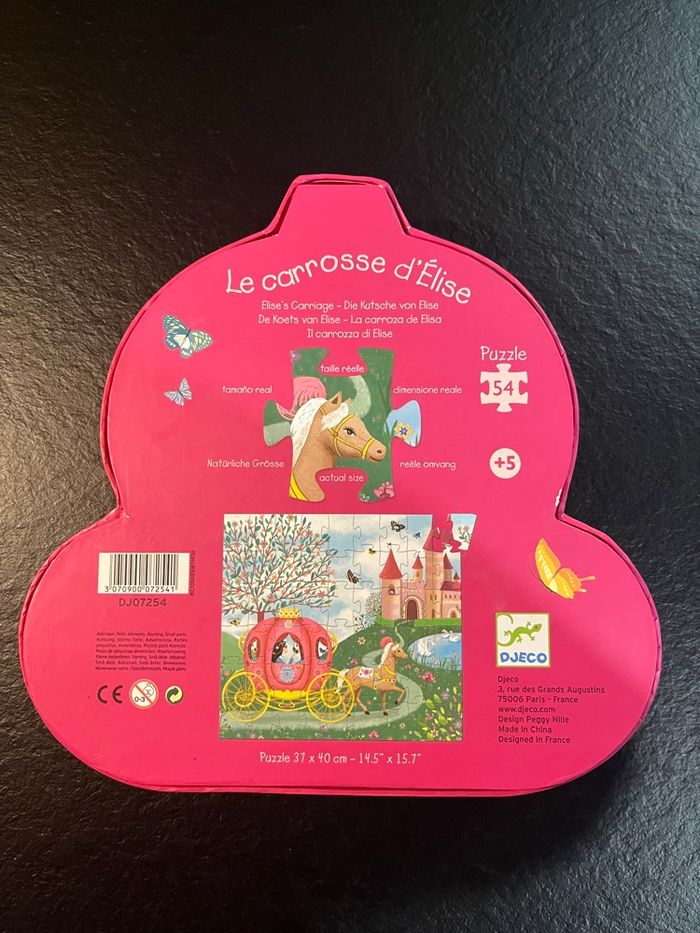 🧩 Puzzle Djeco « Le carrosse d’Élise » – 54 pièces - photo numéro 3