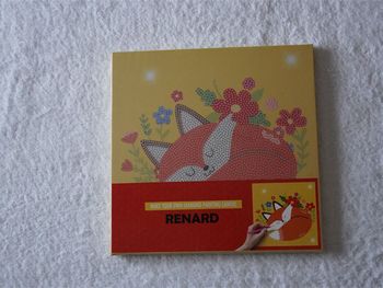 Toile Diamond Painting "Renard" neuf pour enfants (âge minimum : + 6 ans)