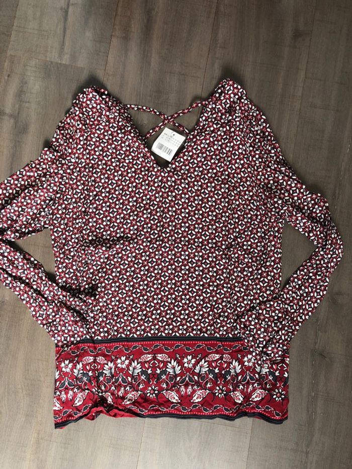 Blouse camaïeu neuve taille 38 rouge