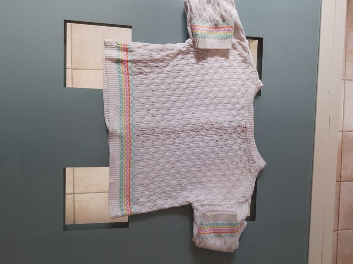 Gilet blanc 8ans - photo numéro 3