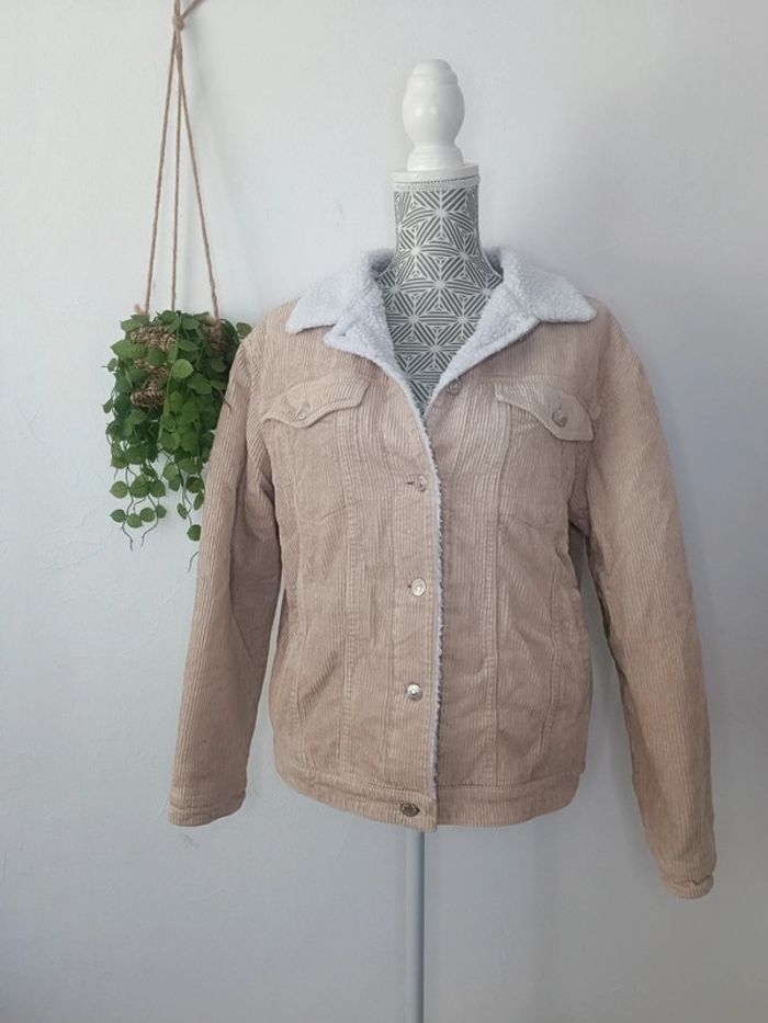 🌸 Veste Style velours taille M - photo numéro 2