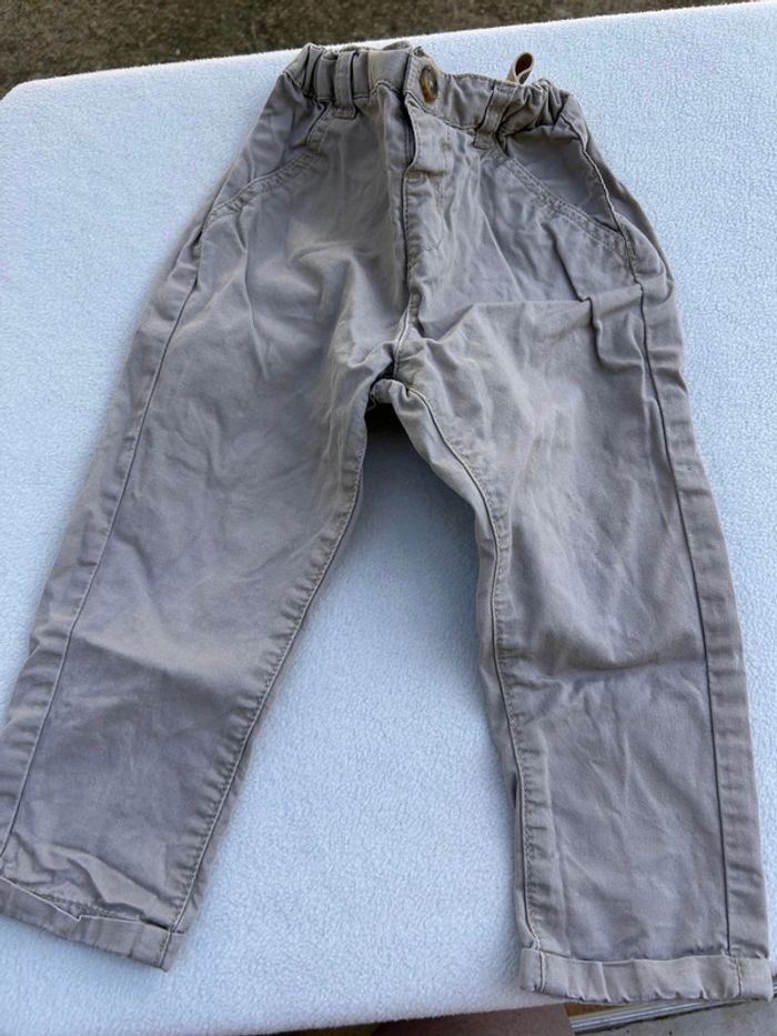 Pantalon beige 24 mois kiabi - photo numéro 2