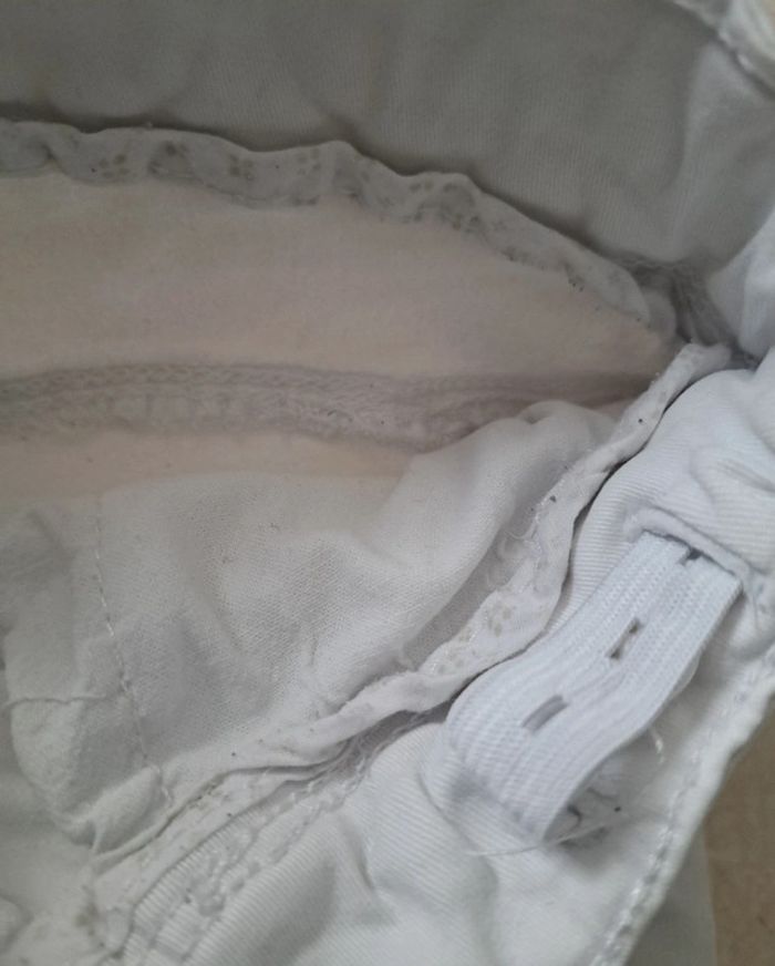 Pantalon blanc taille ajustable slim 10 ans 👧 Okaidi en TBE - photo numéro 5