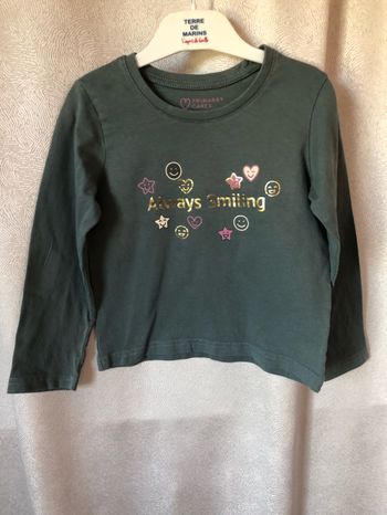 T-shirt vert imprimé doré 4-5 ans Primark