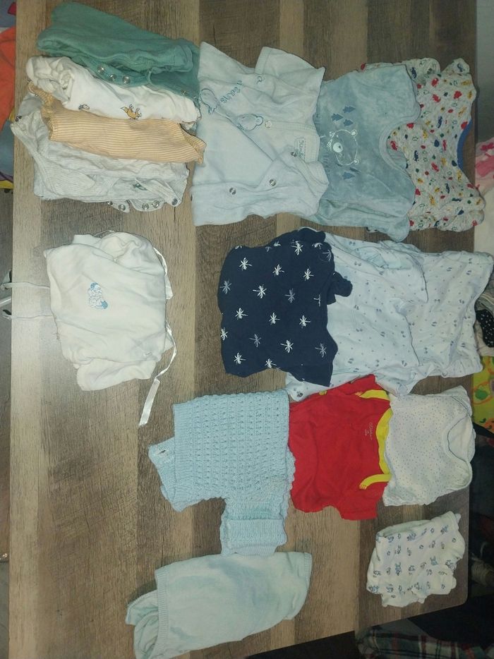 Lot vêtement garçon 0 mois été et hiver