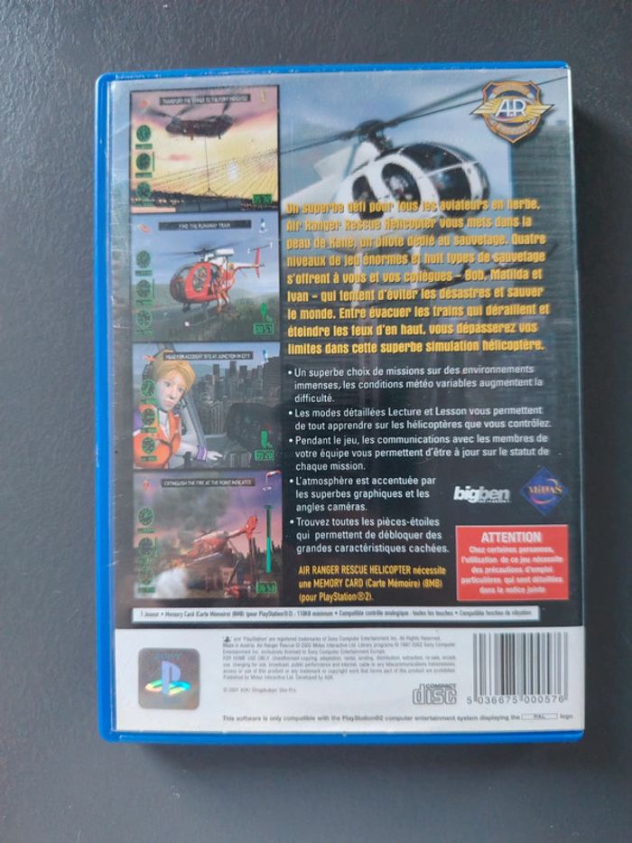 Air ranger rescue helicopter ps2 - photo numéro 2