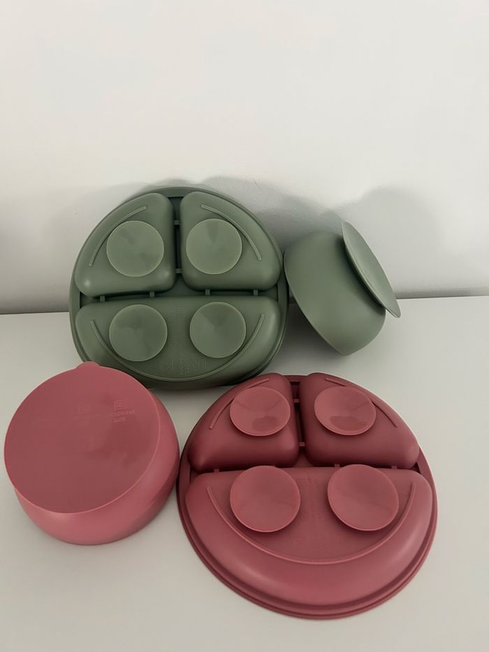 Coffret repas Bébé Ventouse Silicone Neuf 2 coloris au choix - photo numéro 6