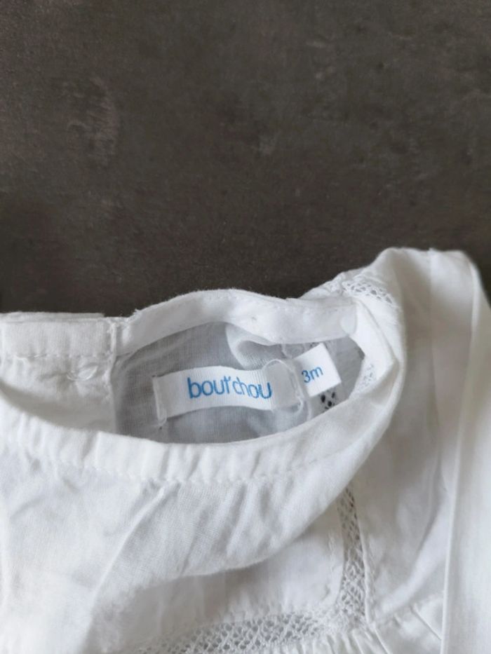 Lot sarouel marine + blouse blanche 3 mois - photo numéro 7