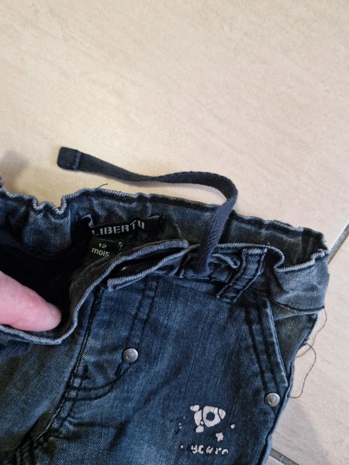 Ensemble jeans tee shirt liberté kiabi 12 mois - photo numéro 2