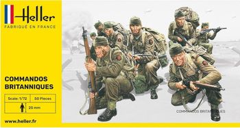 HELLER 49632 Figurines Commandos Britanniques WWII 1/72