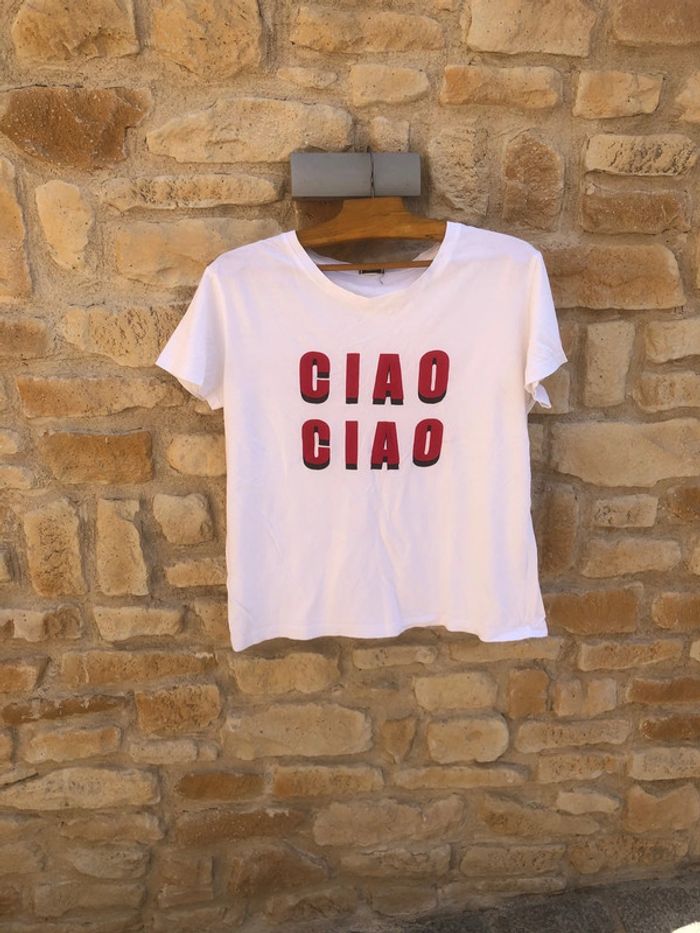 T shirt blanc ciao