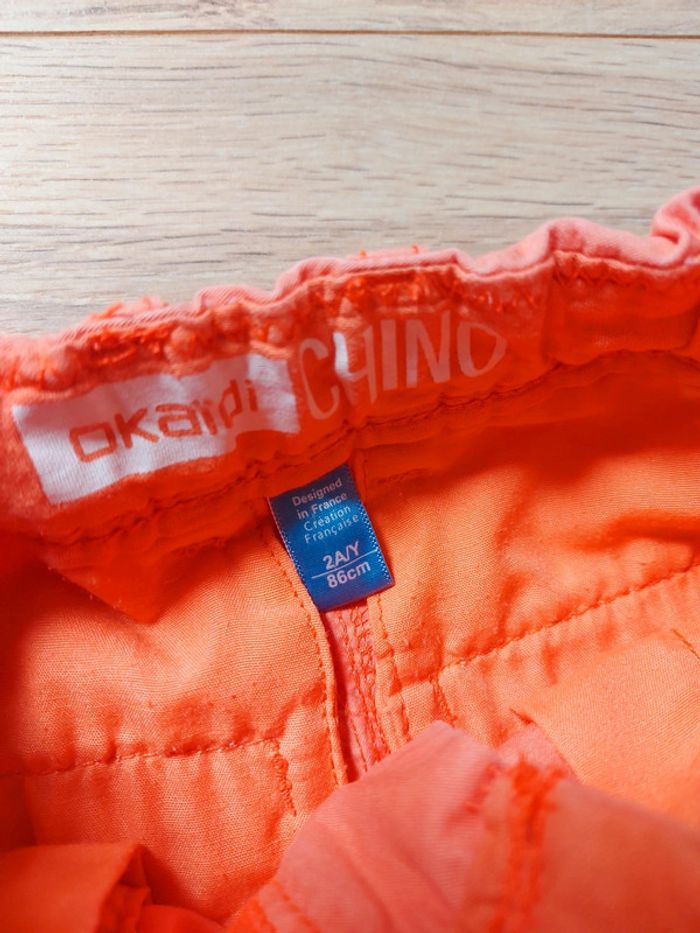 Short chino orange 24 mois - photo numéro 2
