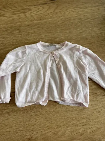Gilet rose 12 mois