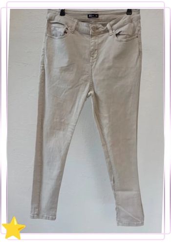 Jean slim beige taille 40 L Tex