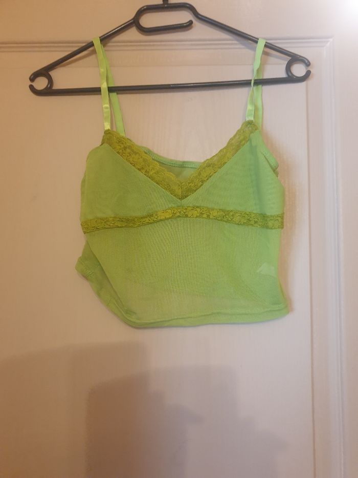Brassiere top voilage transparents
