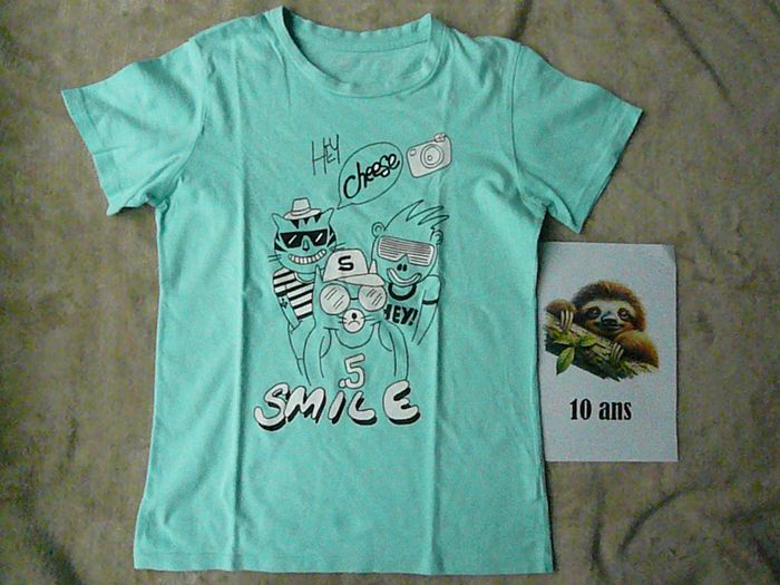 Lot de 2 tee-shirts garçon 10 ans (n°46) - photo numéro 3