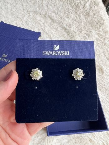 Boucles d'oreilles Swarovski fleur