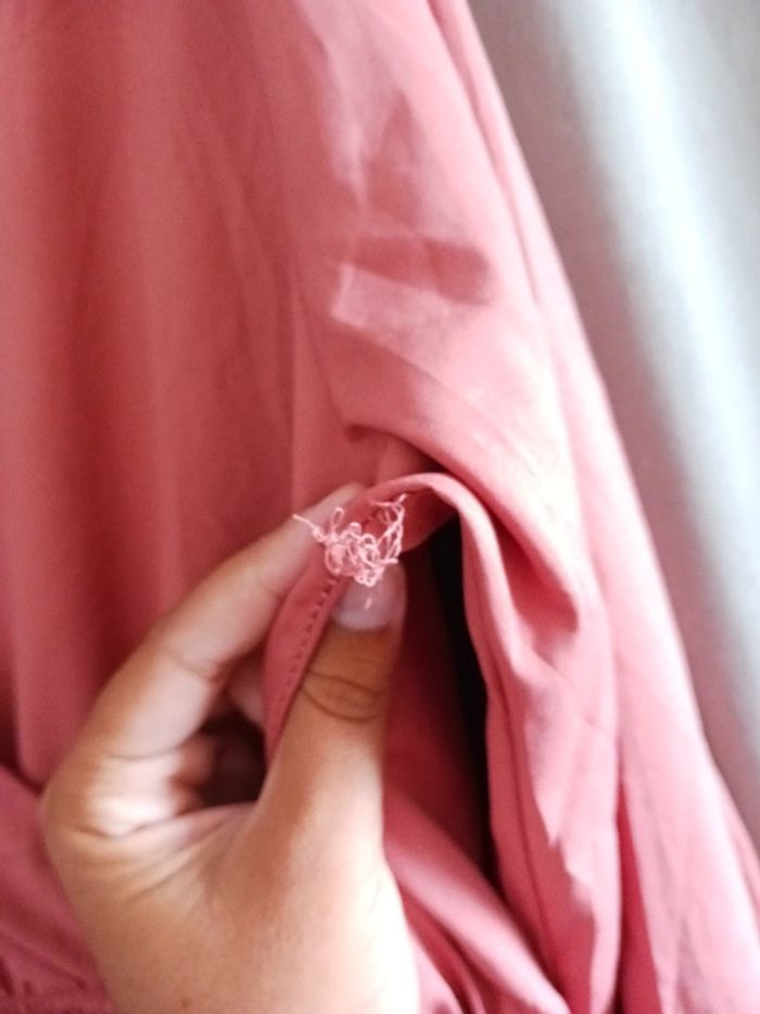 Robe rose saumon à volants Taille XL42 - photo numéro 4