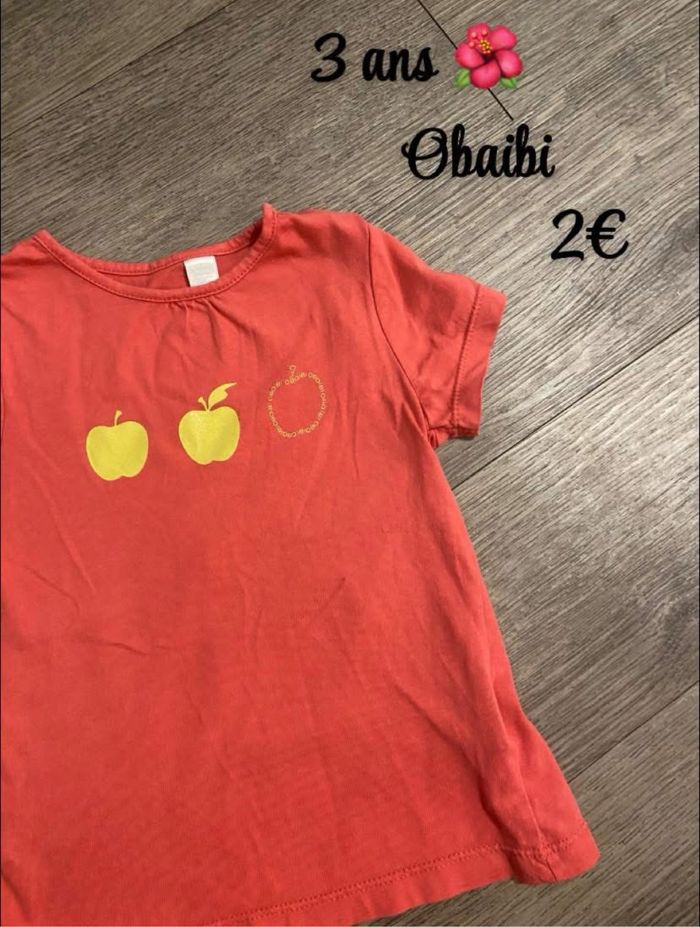 T-shirt 🌺 3 ans 🌺 Obaibi