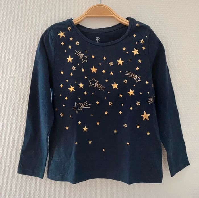 Lot 5 t-shirts manches longues - taille 04 ans - photo numéro 2