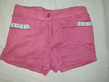 Short fille 8 ans framboise