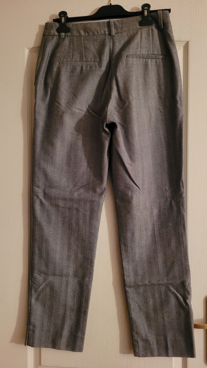 Pantalon gris femme camaieu