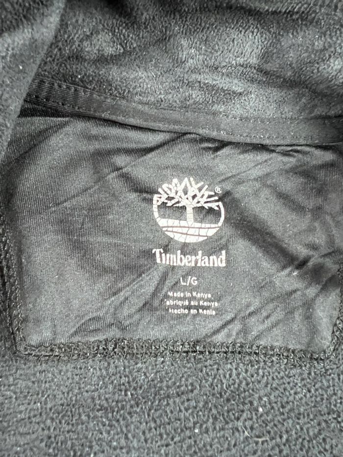 Pull col camionneur Timberland noir avec logo brodé Taille L – Homme - photo numéro 7