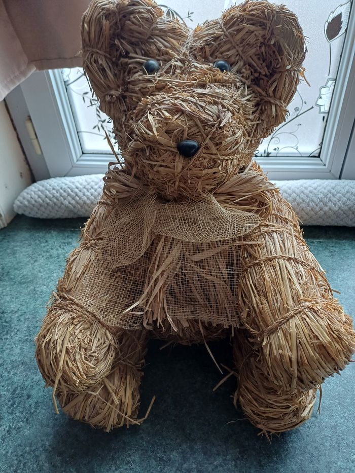 Ours en paille 40 cm