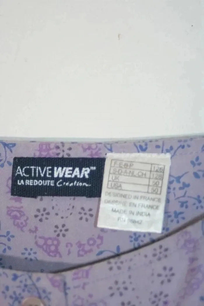 Tunique violette Active Wear de la Redoute 8 ans - photo numéro 5