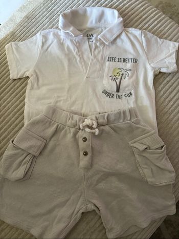 Ensemble, polo et short, neuf.