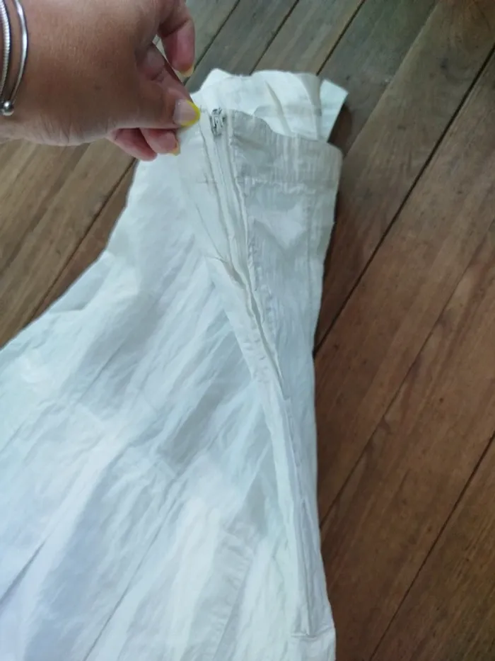 Robe femme blanche taille L - photo numéro 5