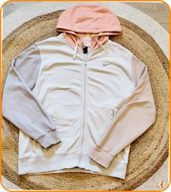 Veste à capuche Nike - Taille M Oversize - Homme - Très bon état - Blanc cassé