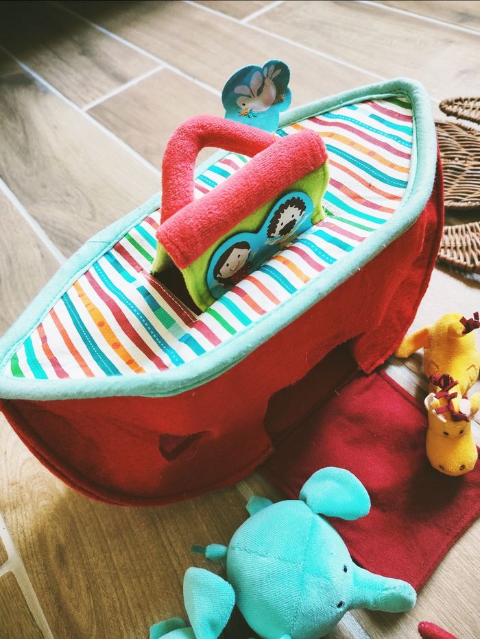 🐘 L'Arche de Noe avec animaux en tissu /peluche marque Lilliputiens - photo numéro 4