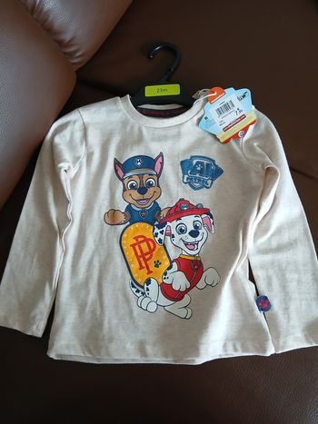 tee shirt garcon pat patrouille 23 mois 