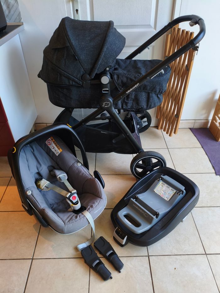 💛 Lot poussette Bébé Confort Zelia 3 en 1  + base isofix 💛
