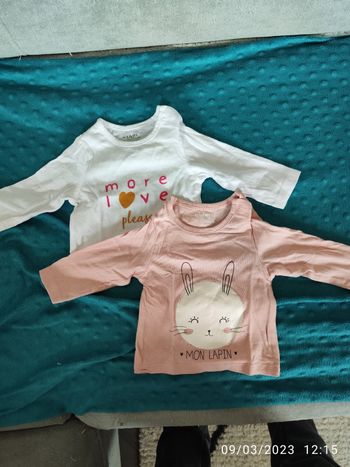 Lot 2 t-shirt manches longues