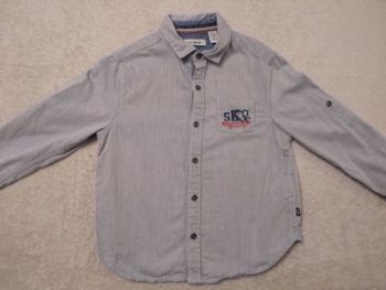 Chemise bleue Okaïdi 3 ans (réf perso P27)(familleac72)