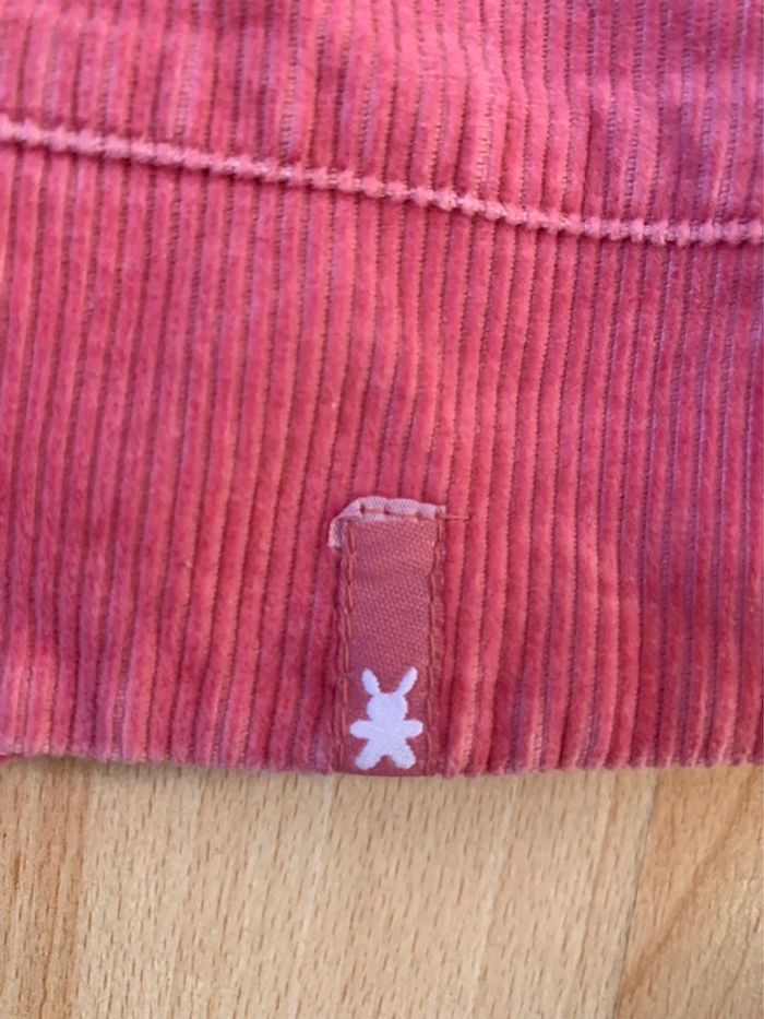 Robe rose en velours 12 mois - photo numéro 2