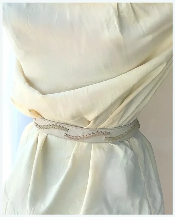 Ceinture Bottega Veneta crème très bon état - photo numéro 5