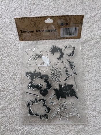 Tampon transparent romance de papillon